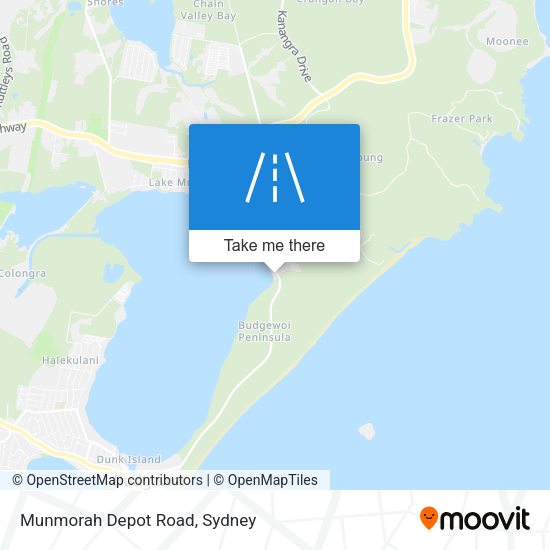 Munmorah Depot Road map