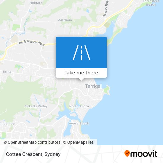 Cottee Crescent map