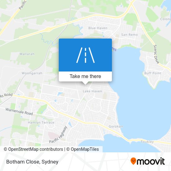 Botham Close map