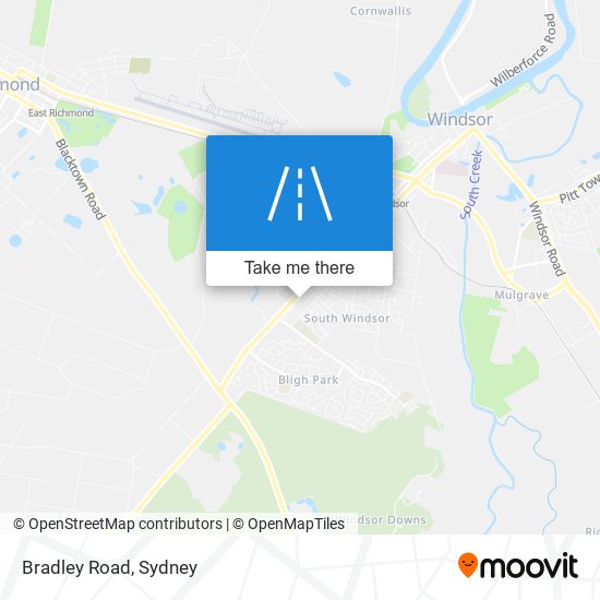 Bradley Road map