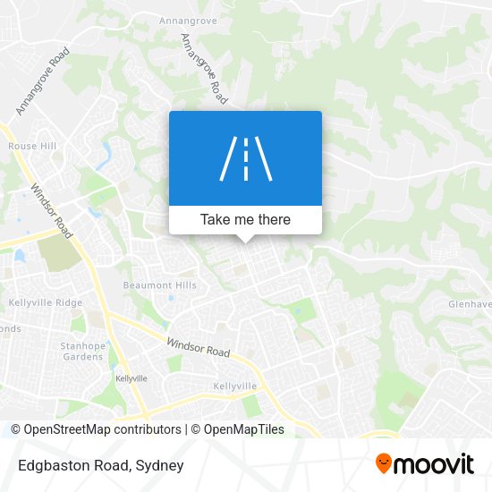 Edgbaston Road map