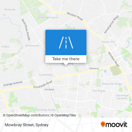 Mowbray Street map