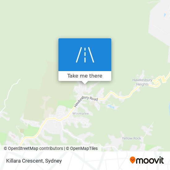 Mapa Killara Crescent