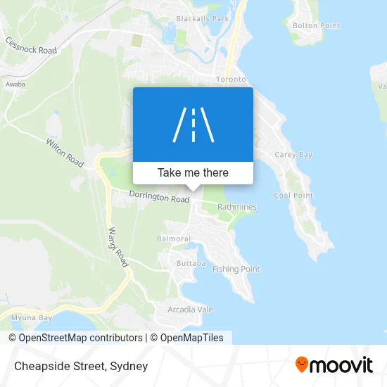 Mapa Cheapside Street