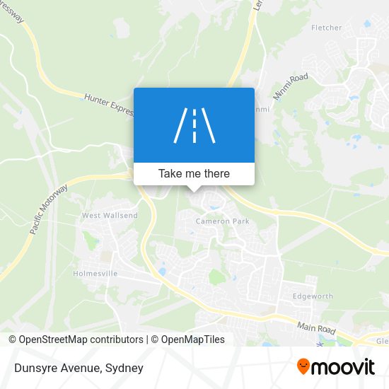 Dunsyre Avenue map