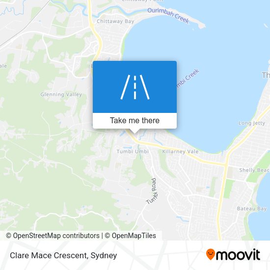 Clare Mace Crescent map