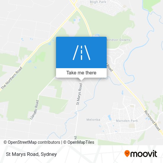 St Marys Road map