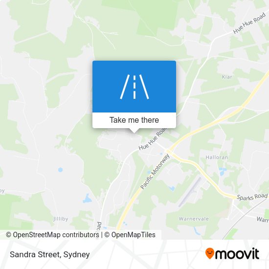 Sandra Street map