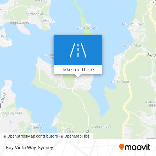 Bay Vista Way map