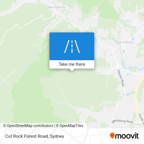 Cut Rock Forest Road map