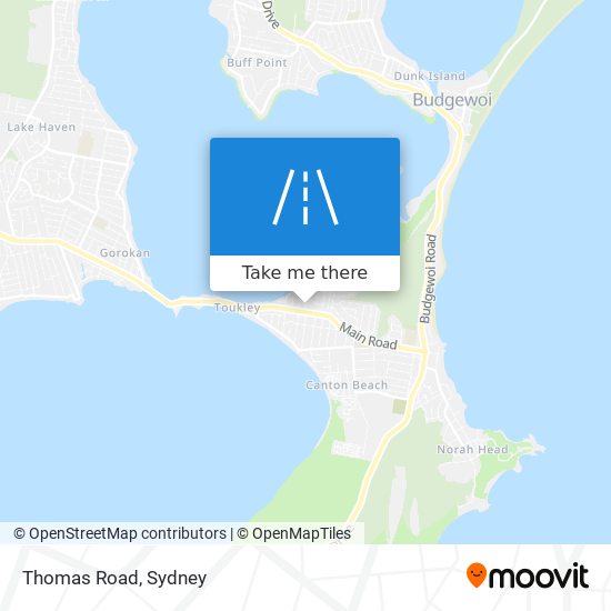 Mapa Thomas Road