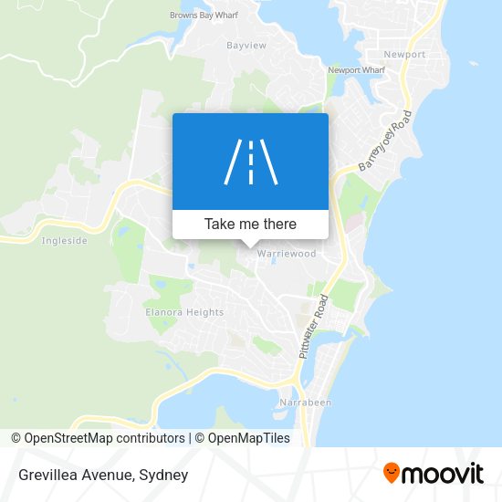 Grevillea Avenue map