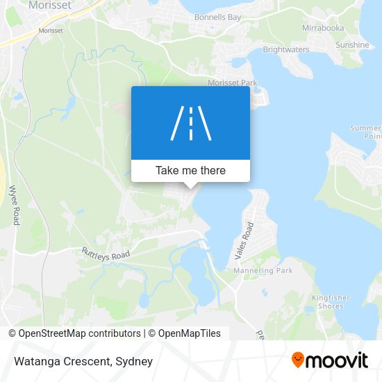 Watanga Crescent map