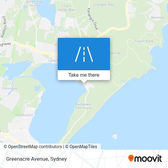 Greenacre Avenue map