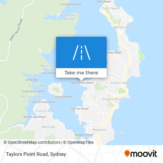 Mapa Taylors Point Road