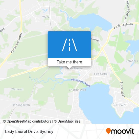 Lady Laurel Drive map