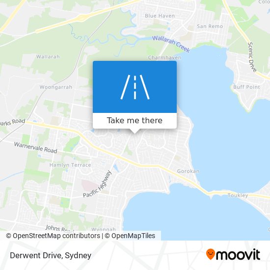 Mapa Derwent Drive