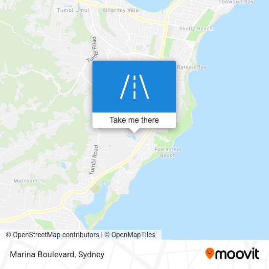 Marina Boulevard map
