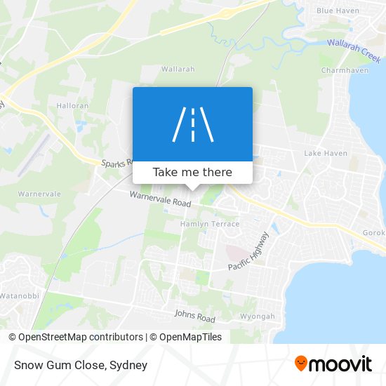 Snow Gum Close map