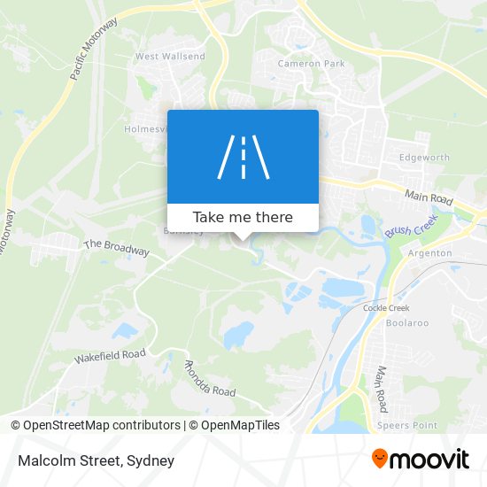Mapa Malcolm Street