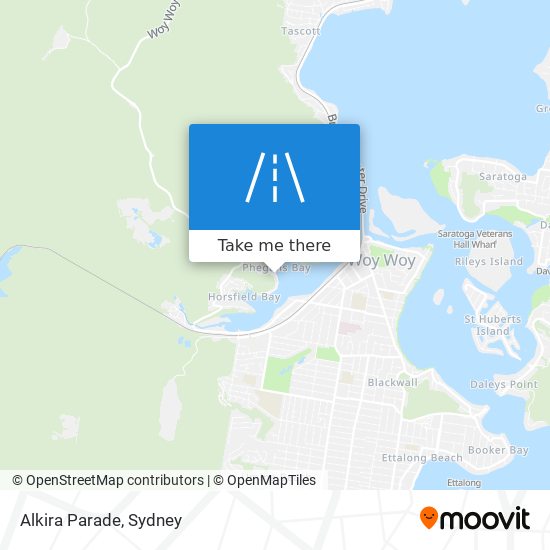 Alkira Parade map