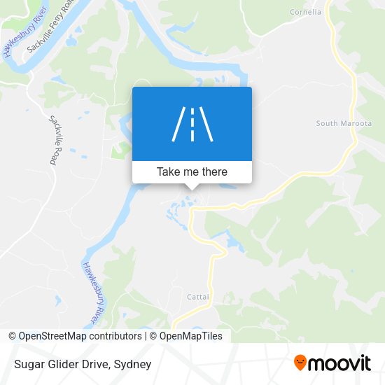 Sugar Glider Drive map