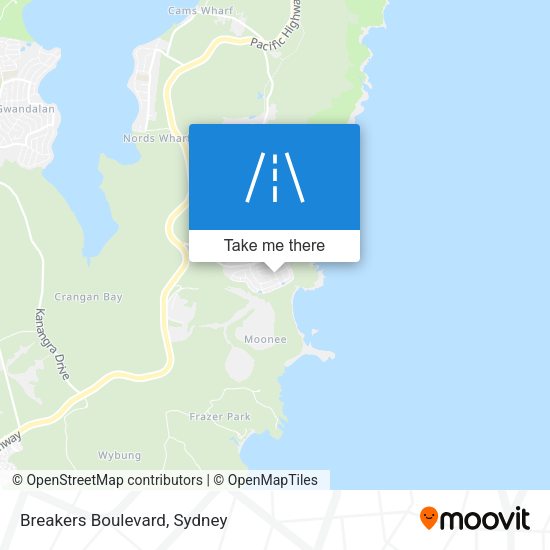 Breakers Boulevard map