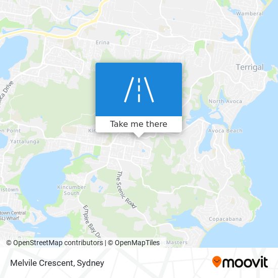 Melvile Crescent map