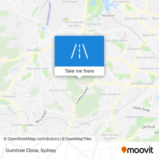 Mapa Gumtree Close