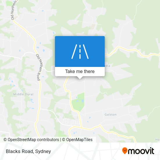 Blacks Road map