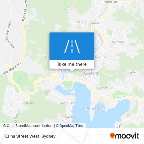 Erina Street West map