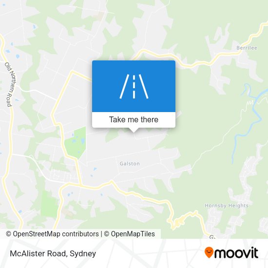 McAlister Road map