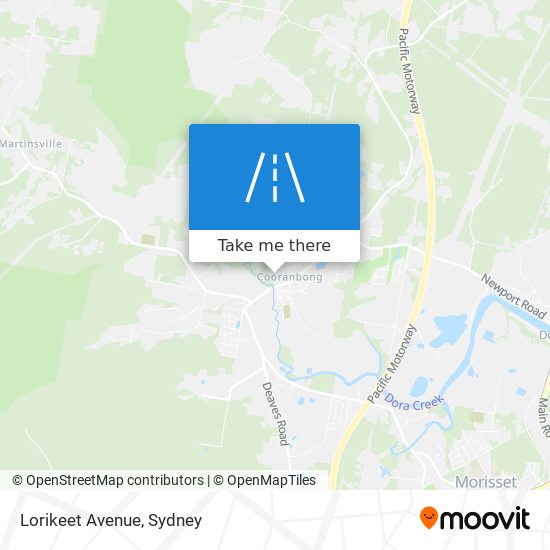 Lorikeet Avenue map