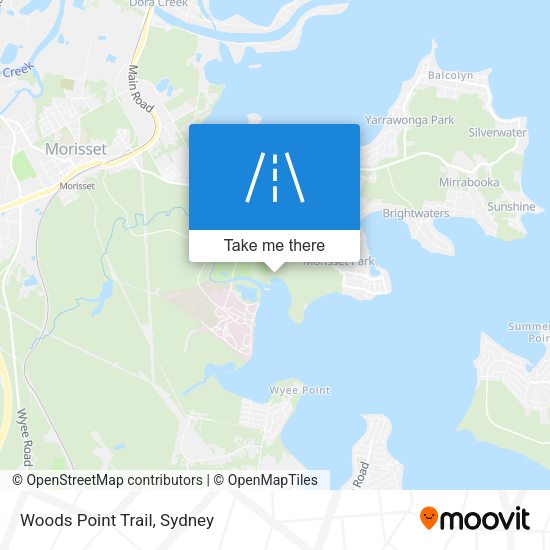 Woods Point Trail map