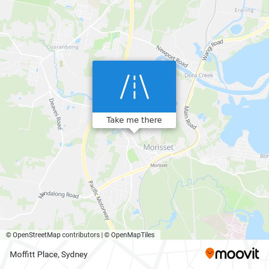 Mapa Moffitt Place