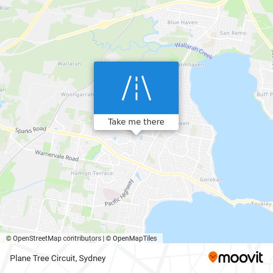 Mapa Plane Tree Circuit