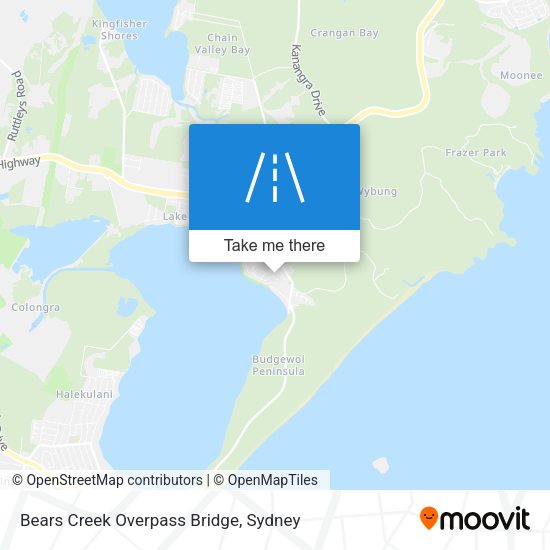 Bears Creek Overpass Bridge map