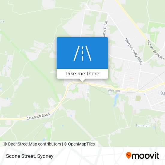 Scone Street map