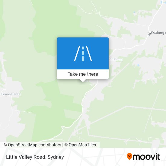 Little Valley Road map