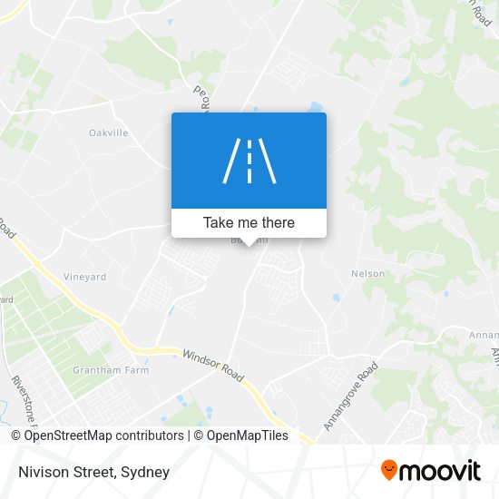 Nivison Street map