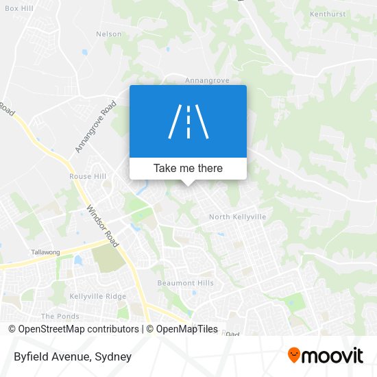 Byfield Avenue map