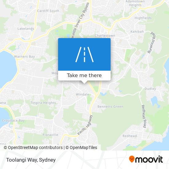 Mapa Toolangi Way