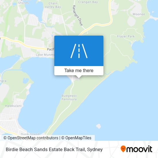 Birdie Beach Sands Estate Back Trail map