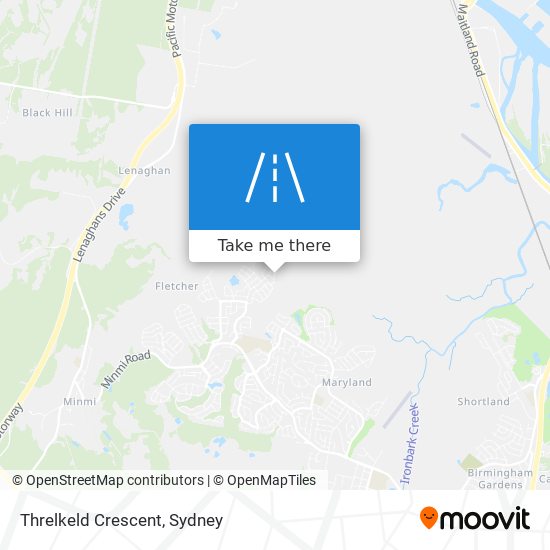 Threlkeld Crescent map