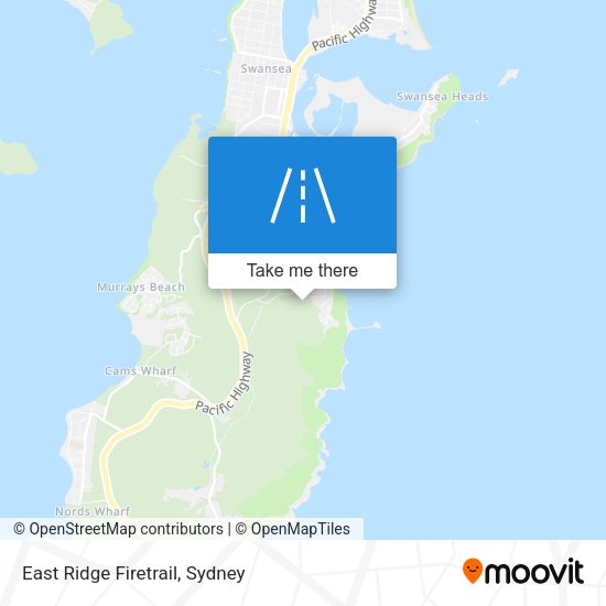 East Ridge Firetrail map