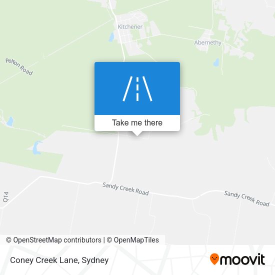 Coney Creek Lane map