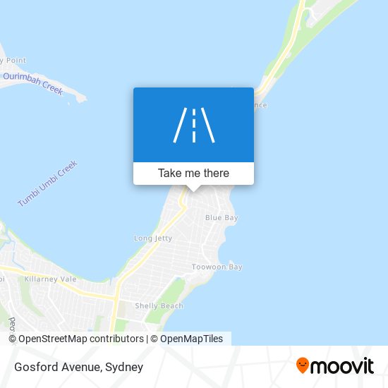 Mapa Gosford Avenue