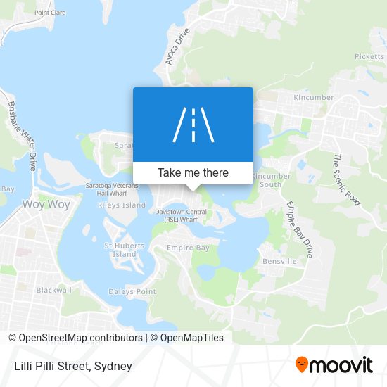 Lilli Pilli Street map