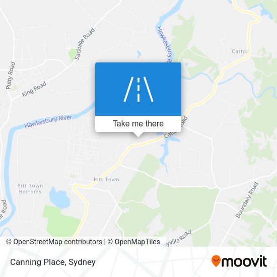 Canning Place map
