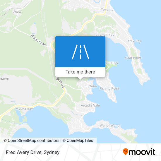 Fred Avery Drive map